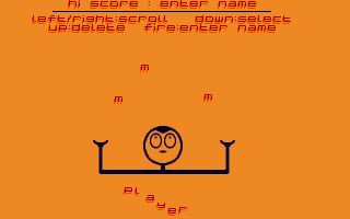 Double Juggle Vegetabobble (Atari ST) screenshot: Entering a name for the high-score table