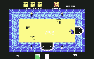Alcazar: The Forgotten Fortress (Commodore 64) screenshot: Pistols galore