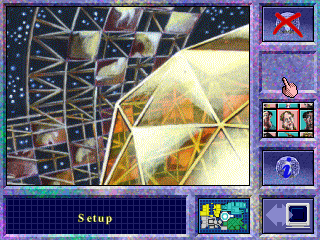 The Crystal Maze (DOS) screenshot: Start screen