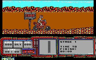 African Trail Simulator (DOS) screenshot: Starting out (EGA)