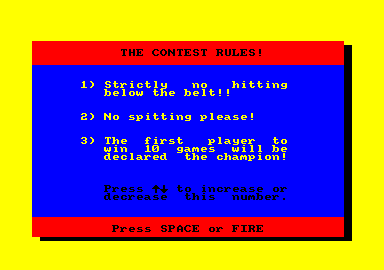 Harvey Headbanger (Amstrad CPC) screenshot: The pub rules
