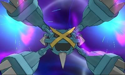 Pokémon Omega Ruby (Nintendo 3DS) screenshot: When certain conditions are met during a Contest Spectacular, Pokémon can Mega Evolve and produce a stunning display.