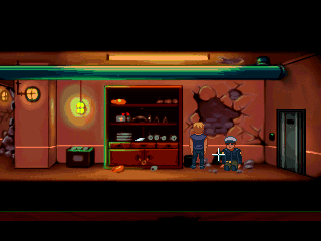Reactor 09 (Windows) screenshot: Meanwhile an emergency happened and the officer was knocked out