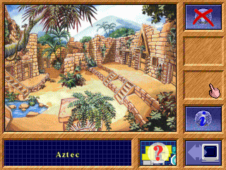 The Crystal Maze (DOS) screenshot: Aztec zone