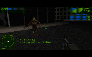 Last Rites (DOS) screenshot: That sprite reminds me about Ultima Underworld.