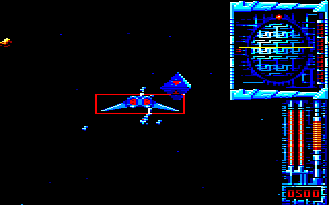 Eagle's Rider (Amstrad CPC) screenshot: You are near Space Station...Navigation Screen to the right...