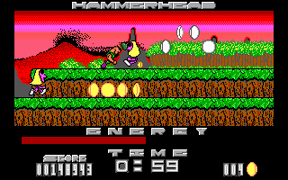 Hammer-Head (DOS) screenshot: Our head in action