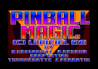 Pinball Magic (Amstrad CPC) screenshot: Plus version loading screen