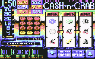Arcade Fruit Machine (Commodore 64) screenshot: Chance