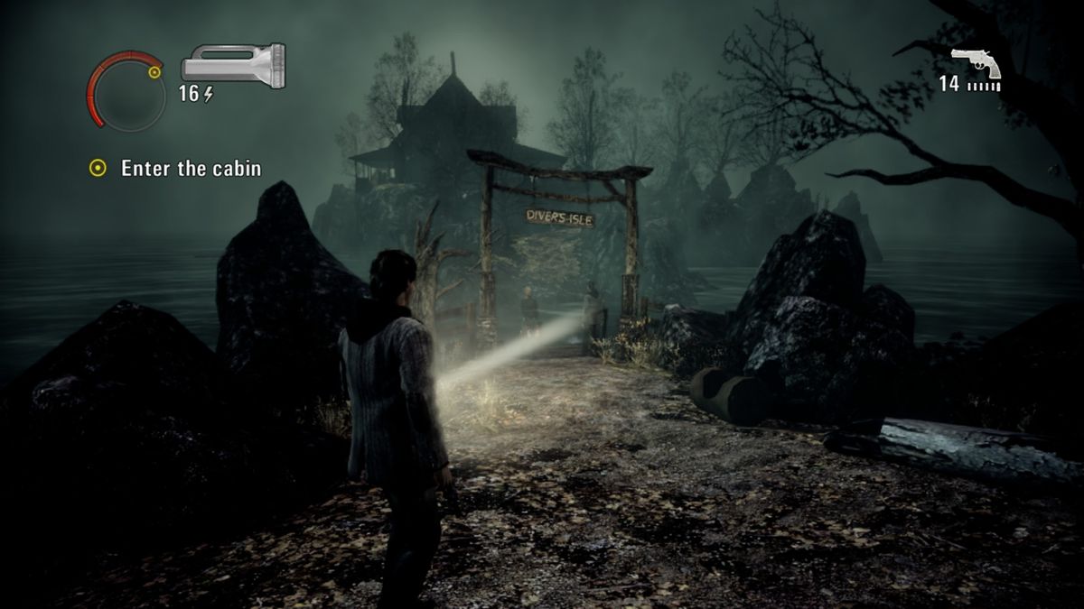 Alan Wake: The Writer (Xbox One) screenshot: Returning to Diver's Isle where everything began