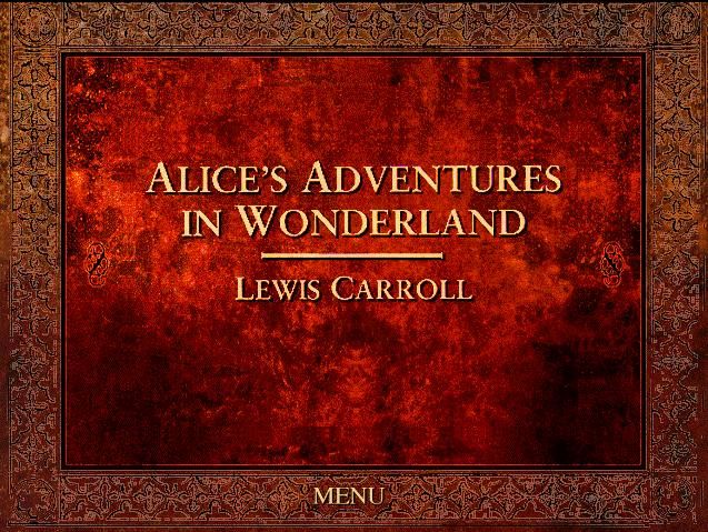 Alice's Adventures in Wonderland (Windows) screenshot: Title screen