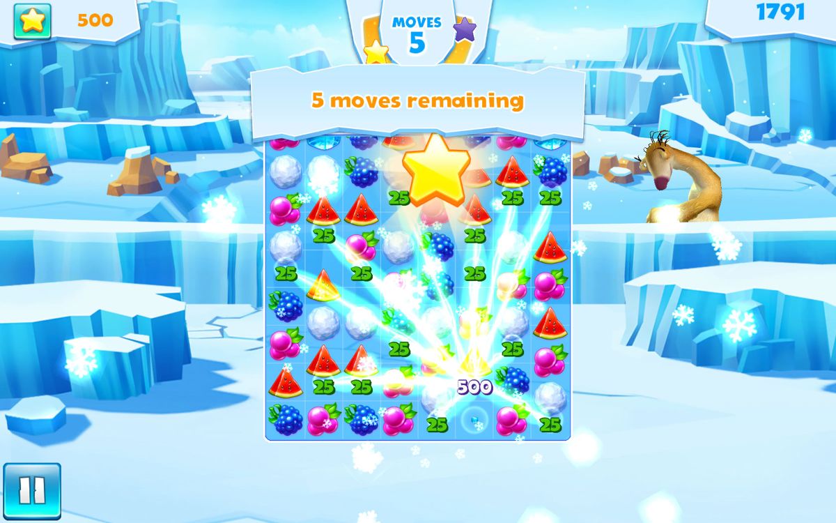 Ice Age: Avalanche (Windows Apps) screenshot: An exploding power-up