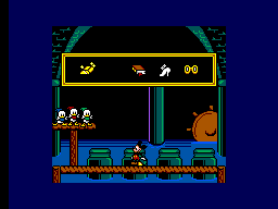Mickey's Ultimate Challenge (SEGA Master System) screenshot: Mickey gains a crystal slipper.