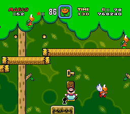Super Mario World (SNES) screenshot: Super Baloon Bros