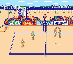 Kings of the Beach (NES) screenshot: Smith and Stoklos have scored!