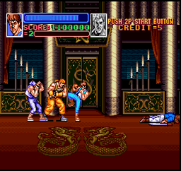 Screenshot of Super Double Dragon (SNES, 1992) - MobyGames