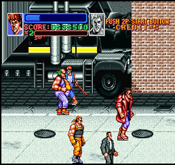 Screenshot of Super Double Dragon (SNES, 1992) - MobyGames