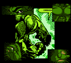 The Incredible Hulk (SNES) screenshot: The transformation
