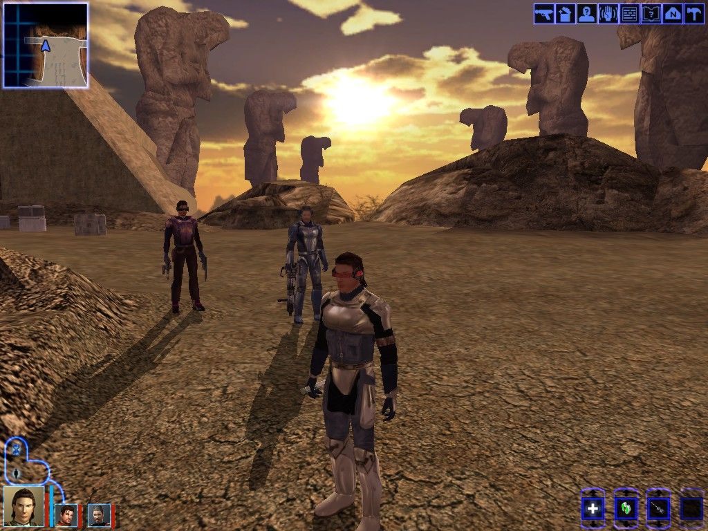 Star Wars: Knights of the Old Republic (Windows) screenshot: The ceremonial daggers at Korriban