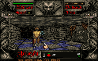 Bram Stoker's Dracula (DOS) screenshot: Armored skeleton