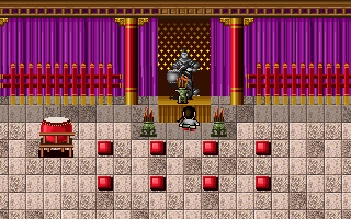 Lu Ding Ji (DOS) screenshot: In a Buddhist temple