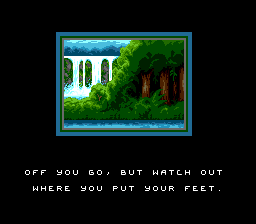 The Smurfs Travel the World (Genesis) screenshot: First stage completed.