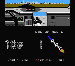 Death Race (NES) screenshot: The status screen