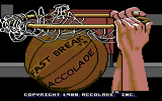 Fast Break (Commodore 64) screenshot: Loading screen