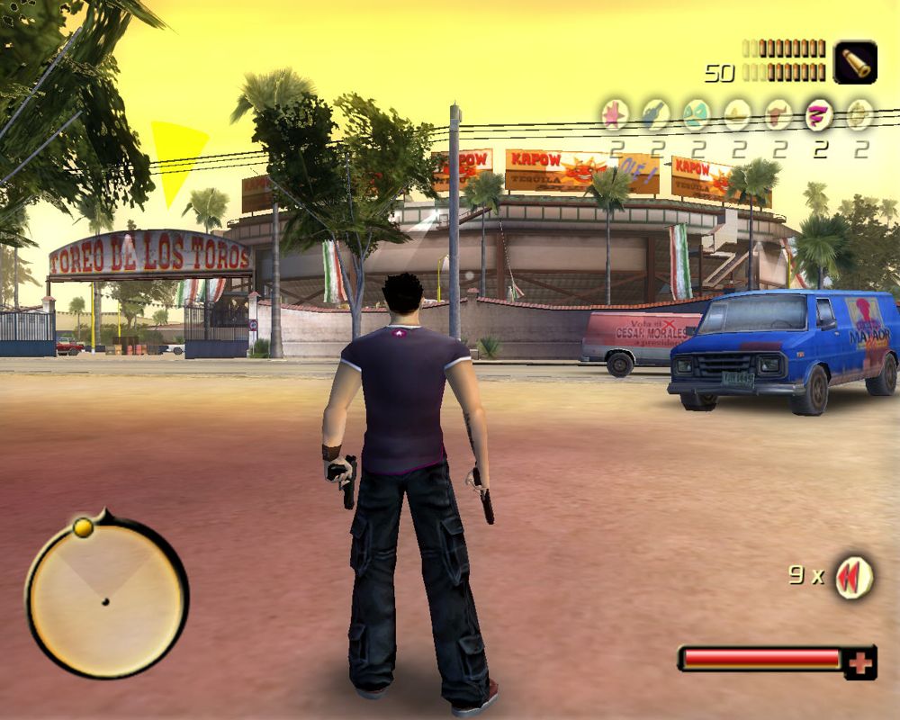 Total Overdose: A Gunslinger's Tale in Mexico (Windows) screenshot: The Morales' bullring