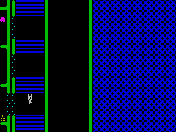 Halls of the Things (ZX Spectrum) screenshot: The hallway - which difficulty level shall I choose...