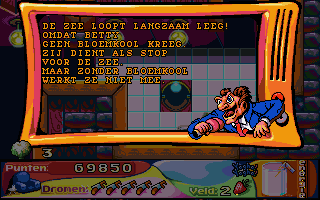 Yogho Yogho spel (DOS) screenshot: Objective of level 2