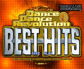 Dance Dance Revolution: Best Hits (PlayStation) screenshot: Title screen.