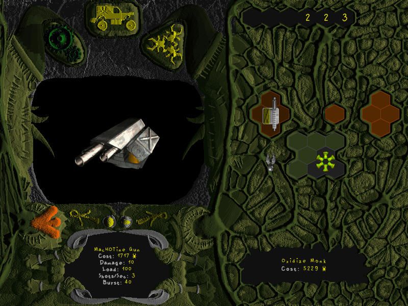 Vangers (Windows) screenshot: After a while, firepower becomes a needed commodity