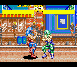 Power Instinct (Genesis) screenshot: Fighting yourself