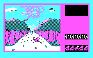 Super Kof (DOS) screenshot: Title Screen (CGA).