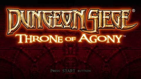 Dungeon Siege: Throne of Agony (PSP) screenshot: Title screen