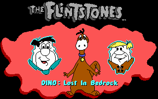 The Flintstones: Dino: Lost in Bedrock (DOS) screenshot: Title screen