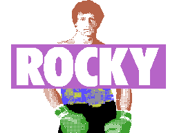 Rocky Super Action Boxing (ColecoVision) screenshot: Rocky Balboa.