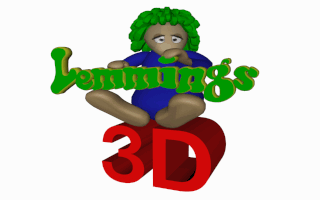 Lemmings 3D (DOS) screenshot: Title screen