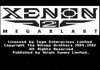 Xenon 2: Megablast (Genesis) screenshot: Title screen