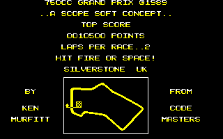 750cc Grand Prix (Amstrad CPC) screenshot: Gameplay Adjustment