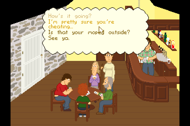 Sheep Quest (Windows) screenshot: Inside the pub