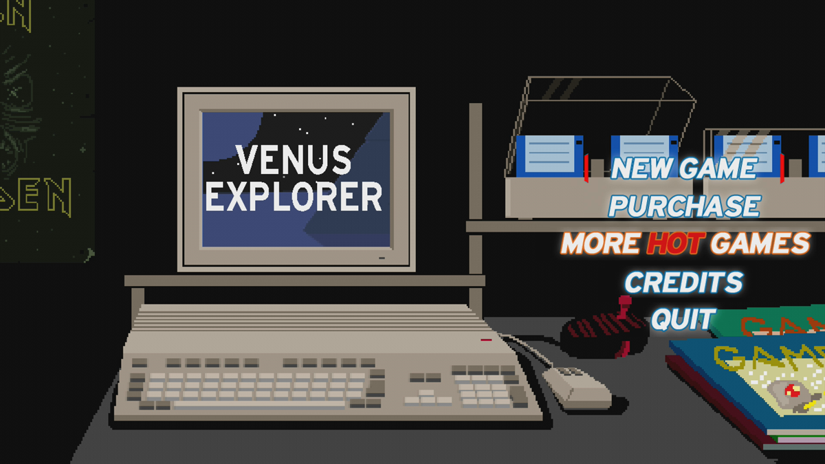 Venus Explorer (Xbox 360) screenshot: Main menu (Trial version)