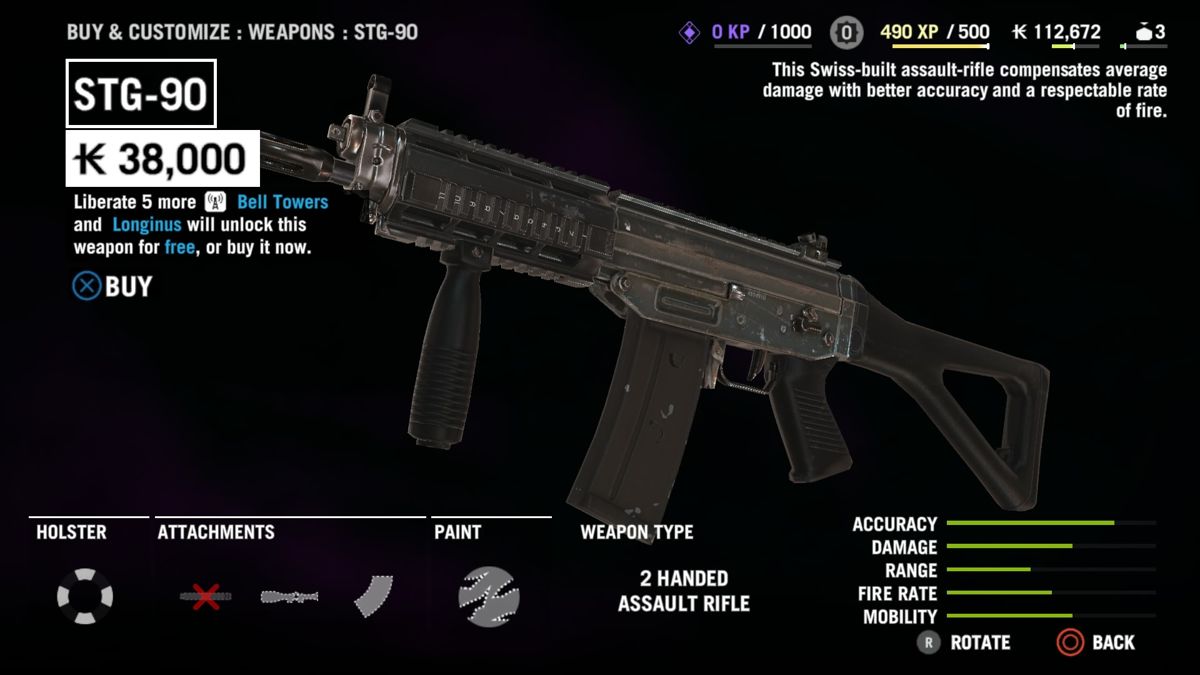 Far Cry 4 (PlayStation 4) screenshot: Purchasing weapons