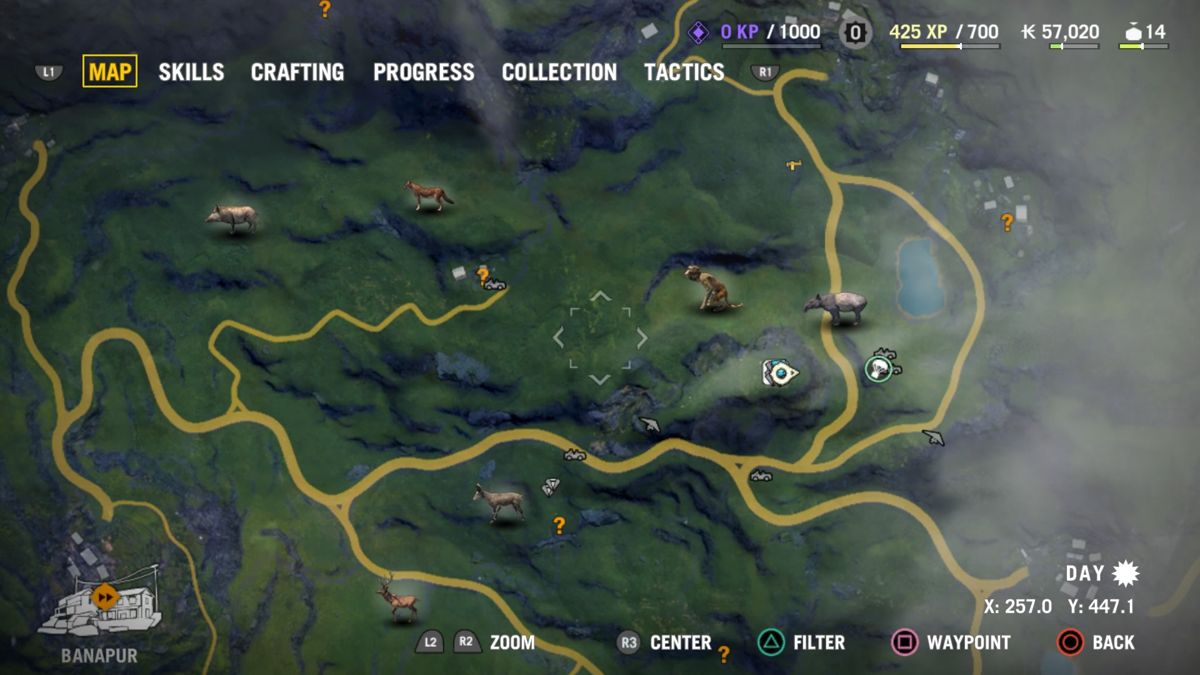 Far Cry 4 (PlayStation 4) screenshot: World map