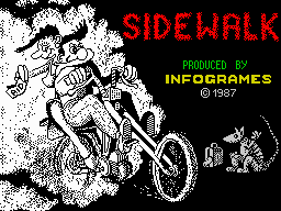 Sidewalk (ZX Spectrum) screenshot: Loading screen