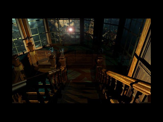 Myst (Amiga) screenshot: Heading downstairs