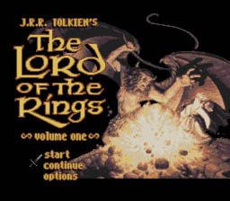 J.R.R. Tolkien's The Lord of the Rings: Volume 1 (SNES) screenshot: Title Screen