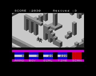 Ant Attack (ZX Spectrum) screenshot: This game is so well done that I even can't properly make fun of it.