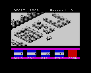 Ant Attack (ZX Spectrum) screenshot: - So Swwweet! Sara and Willy will make many ©‎hildren!<br>- Surprise!